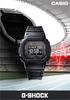 Watch Heart Rate Monitor with Bluetooth Black X Blue [Casio] G-Shock [] G-SQUAD DW-H5600-1A2JR Men's