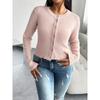 Женский осенне-зимний топ Temperament Slim Cardigan Row of Buttons Long Sleeves Jemper