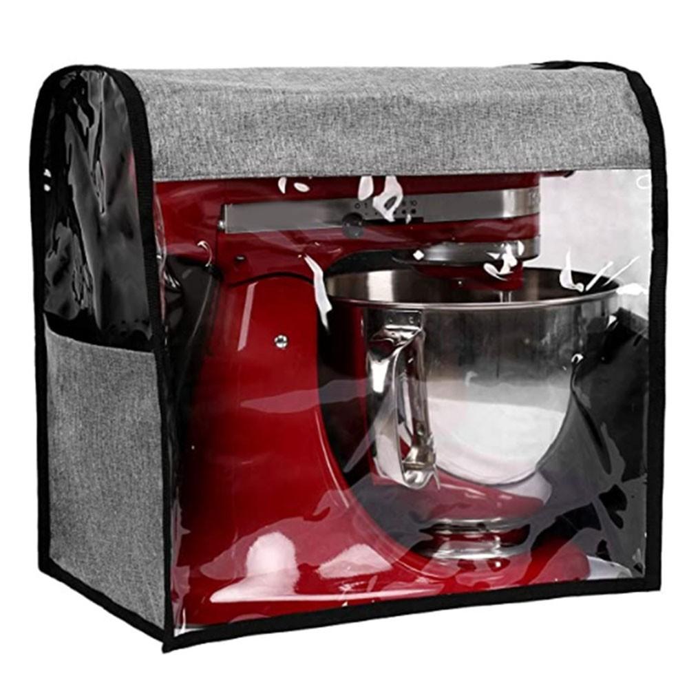 Oxford Cloth Stand Mixer Cover Linen Grey Kitchen Organizer 35.5x23x35.5cm
