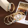 Colorful Enamel Cloisonne Bracelet Dainty Rhinestone Inlay Oil Dipping Cuff  Women