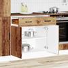 VidaXL Kitchen Cabinet Lucca Old Wood Engineered Wood, Sink Cabinet, Kitchen Cabinet with Drawer, Kitchen Cabinet 853745