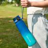 Large Capacity Sports Water Bottle Leak Proof Gradient Color Plastic Cup Drinking Outdoor Travel Portable Gym Fitness Jugs