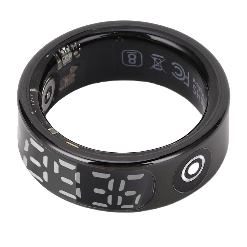 Умное кольцо черное подсчет шагов IP68 водонепроницаемое умное кольцо для сна с сенсорным дисплеем управление жестами для спорта