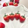 Новый Aurora Simulation 3D Strawberry Electration DIY Смола Аксессуары Кремовый Гель Головной Убор Заколка Для Волос с Отверстием Материал