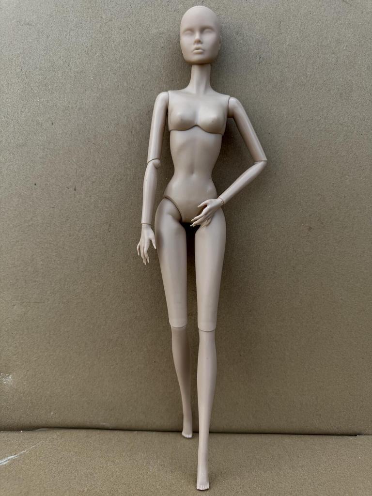 30 см Масштаб 1/6 Цельная кукла с подвижными суставами Заготовка с лысой головой для практики макияжа своими руками Коллекционная игрушка Игровые детали