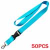 50pcs/lot Custom Printed Lanyard For Keys Badge Holder Staff Cards My Logo Company Name Personalized Printing With Buckle