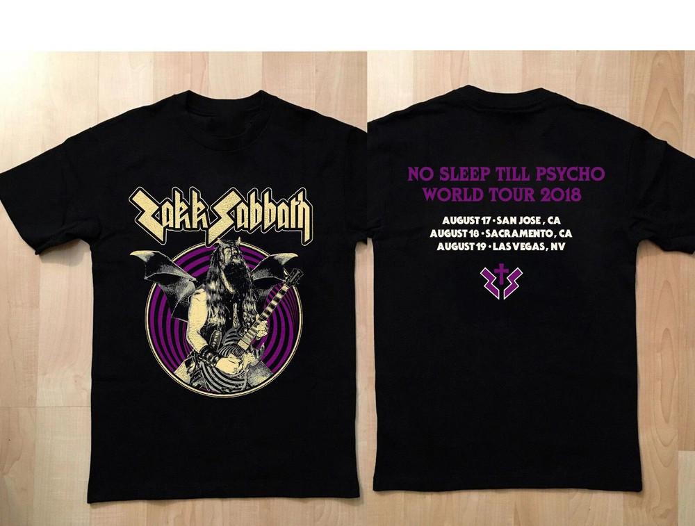 Zakk Sabbath No Sleep Till Psycho World Tour Unisex Full Size DI725 Unisex T-Shirt