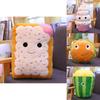 Очаровательная плюшевая игрушка-подушка: Гамбургер, Хот-дог, Попкорн, Картофель фри, Мороженое, Плюшевый мишка