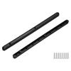 PATIKIL 2pcs Drawer Slides Plastic Guide Rails with Mounting Screws for Black 12" Cabinet/Drawer/Bedside/Table/Wardrobe