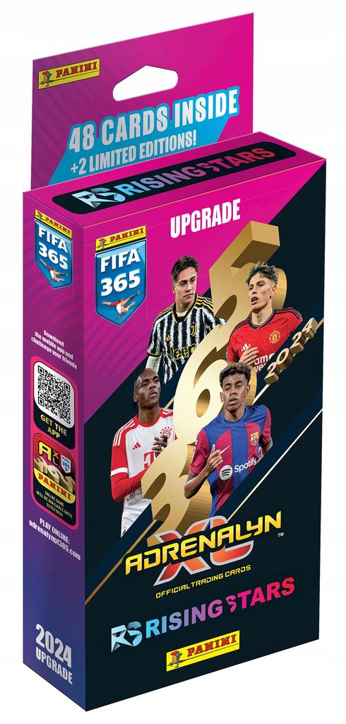 Panini fifa 365 adrenalyn 2024 коробка с обновлениями Восходящая звезда 48 карт + 2 лимитированные