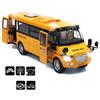 1/32 школьный автобус, игрушки для малышей, 9-дюймовые откидные желтые игрушечные автобусы, литые под давлением машинки со звуками, подсветкой и открытыми дверями, день рождения для мальчиков, девочек, детей