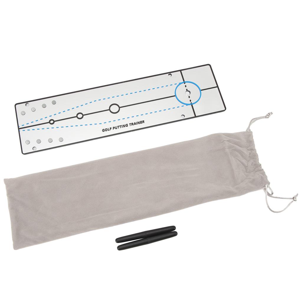 Зеркало для выравнивания мяча для гольфа Портативное вспомогательное средство для паттинга Зеркало для паттинга Тренировочное средство для паттинга Акриловое вспомогательное средство для гольфа