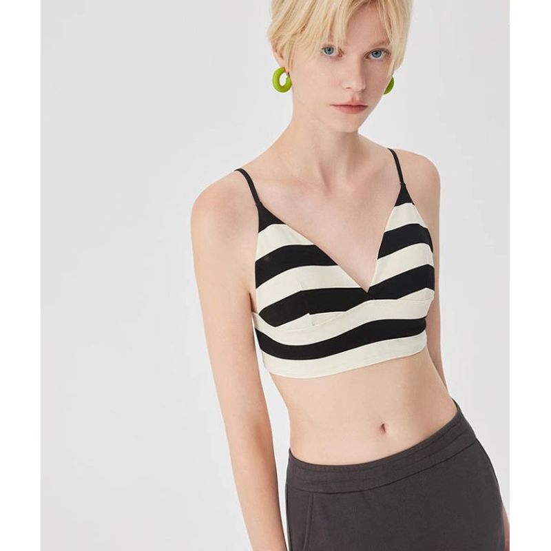 Fashion Export Fashion Sexy Stripes Sports Bra