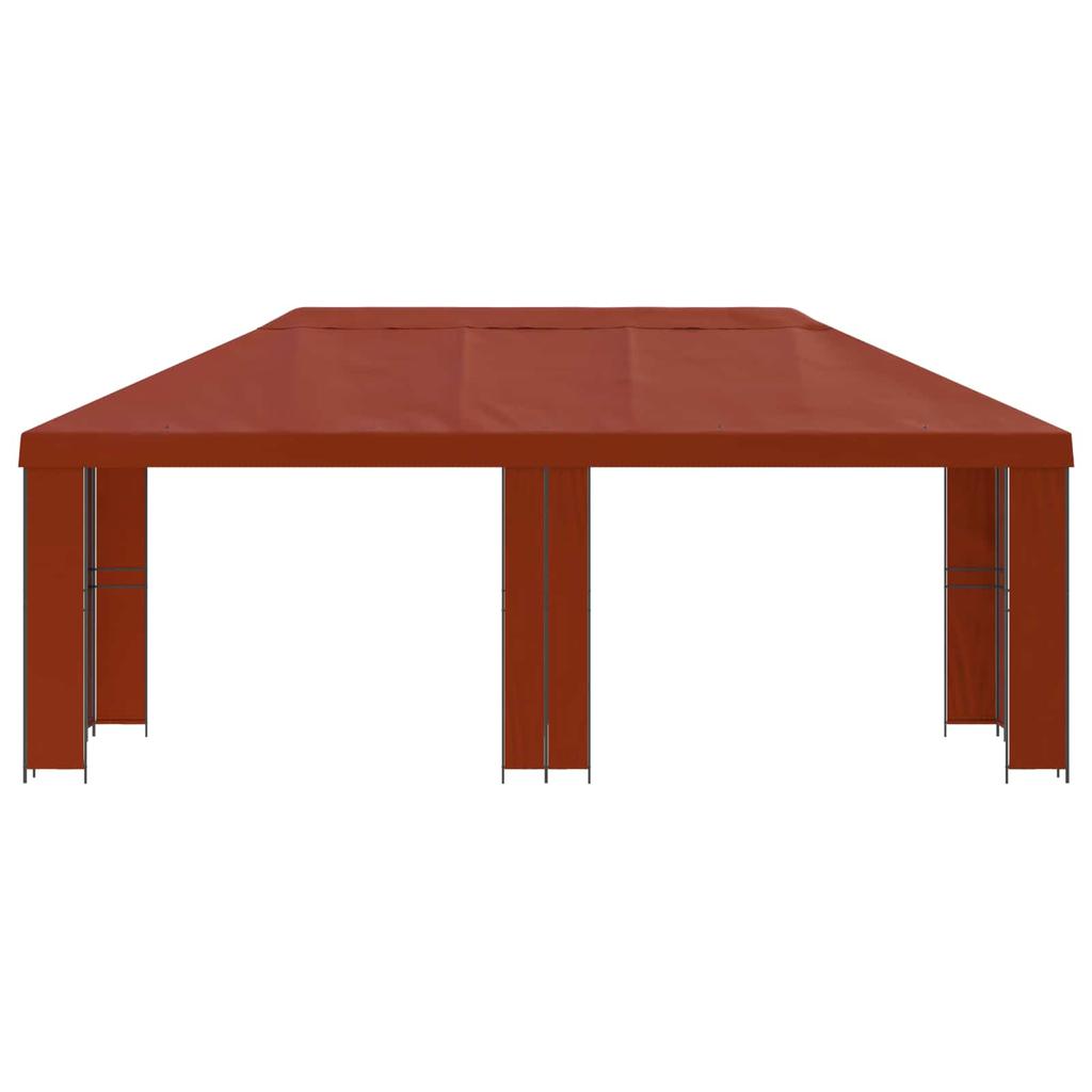 Garden Pavilion 6 x 3 m Terracotta Polyester and Steel 190