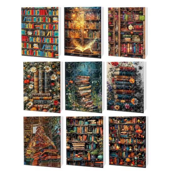 Книга Орнамент Адвент Календарь Акриловая Сложенная Книга Подвеска Рождественская Елка Подвесное Украшение Книжный Клуб Подарок для Любителей Книг