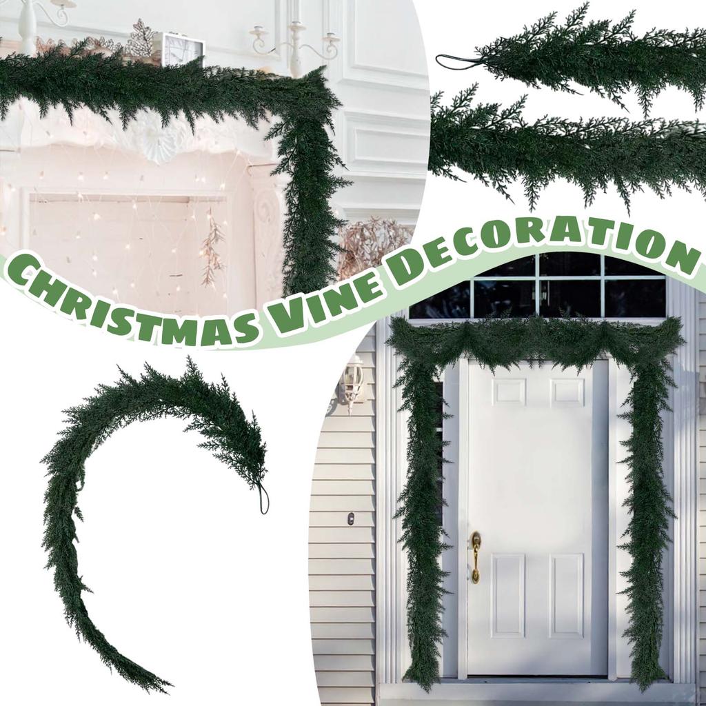5 Sizes Christmas Decoration Cattail Grass Simulation Rattan Needle Christmas Wreath Christmas Rattan