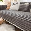 Solid Sofa Towel Rabbit Plush Warm Thicken Soft Cushion L Sofas Cover Non-slip Couch Living Room Winter Mat Slipcovers