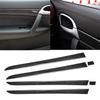 10Pcs Carbon Fiber Interior Door Control Cover Trim For Porsche Cayenne 2003-10