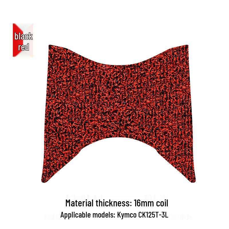 Rainproof Footrest Pad for Kymco CK125T-3L with Thickened Coil Mat