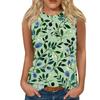 Women's Casual Round Neck Printed Sleeveless Vest Tops Vest