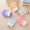 Cute Cat Children's Gloves Thickened Boys and Girls Cold-proof Glove Durable Plush Gloves  Baby