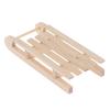 1/12 Toy House Miniature Wooden Christmas Sleigh Model Diy Accessories