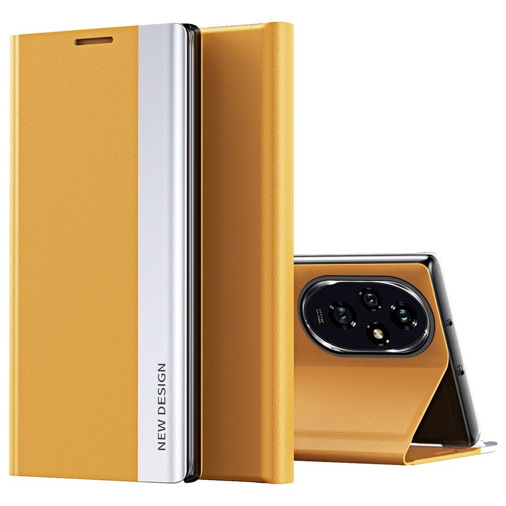 Чехол для Honor 200 Pro 5G Складная подставка Защитный чехол для телефона из ПУ кожи