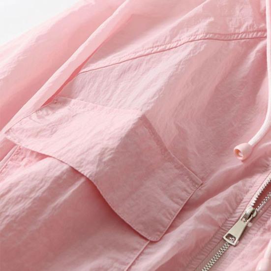 Women's Sun Protection Cropped Jackets Zip Up Athletic Workout Hoodie Coat Long Sleeve Sunscreen Clothing for Running Hiking Cycling Travel