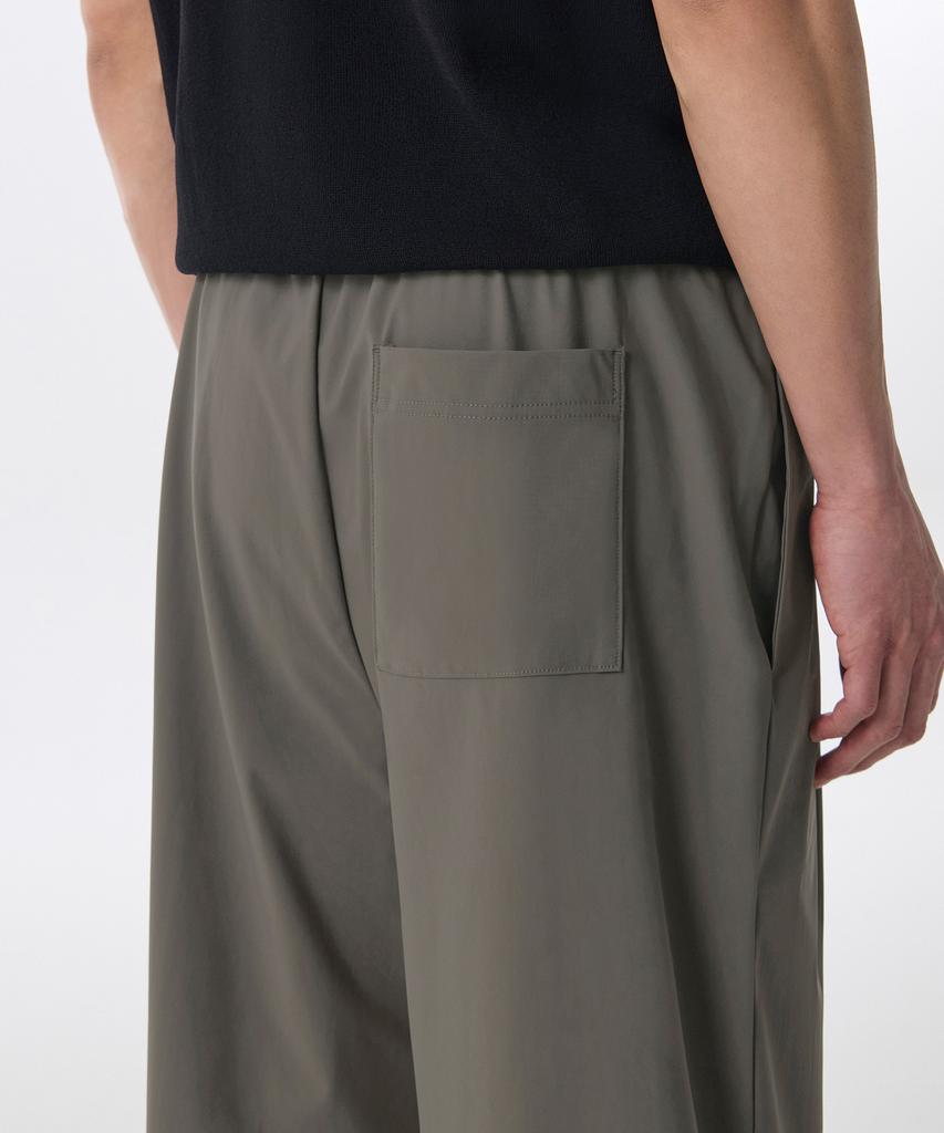 MUSINSA STANDARD Cooling Loose Tapered Elastic Waist Pants [Khaki Gray]