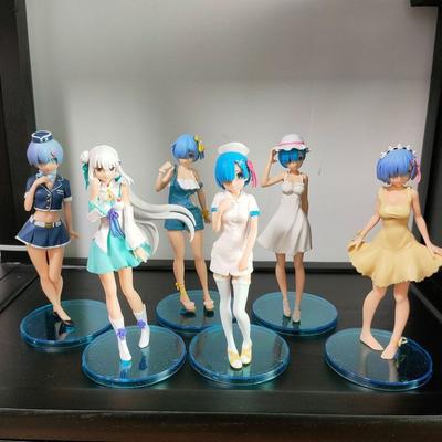 Весь набор аниме «Жизнь в другом мире от нуля» Фигурка REM Emilia ПВХ Фигурка