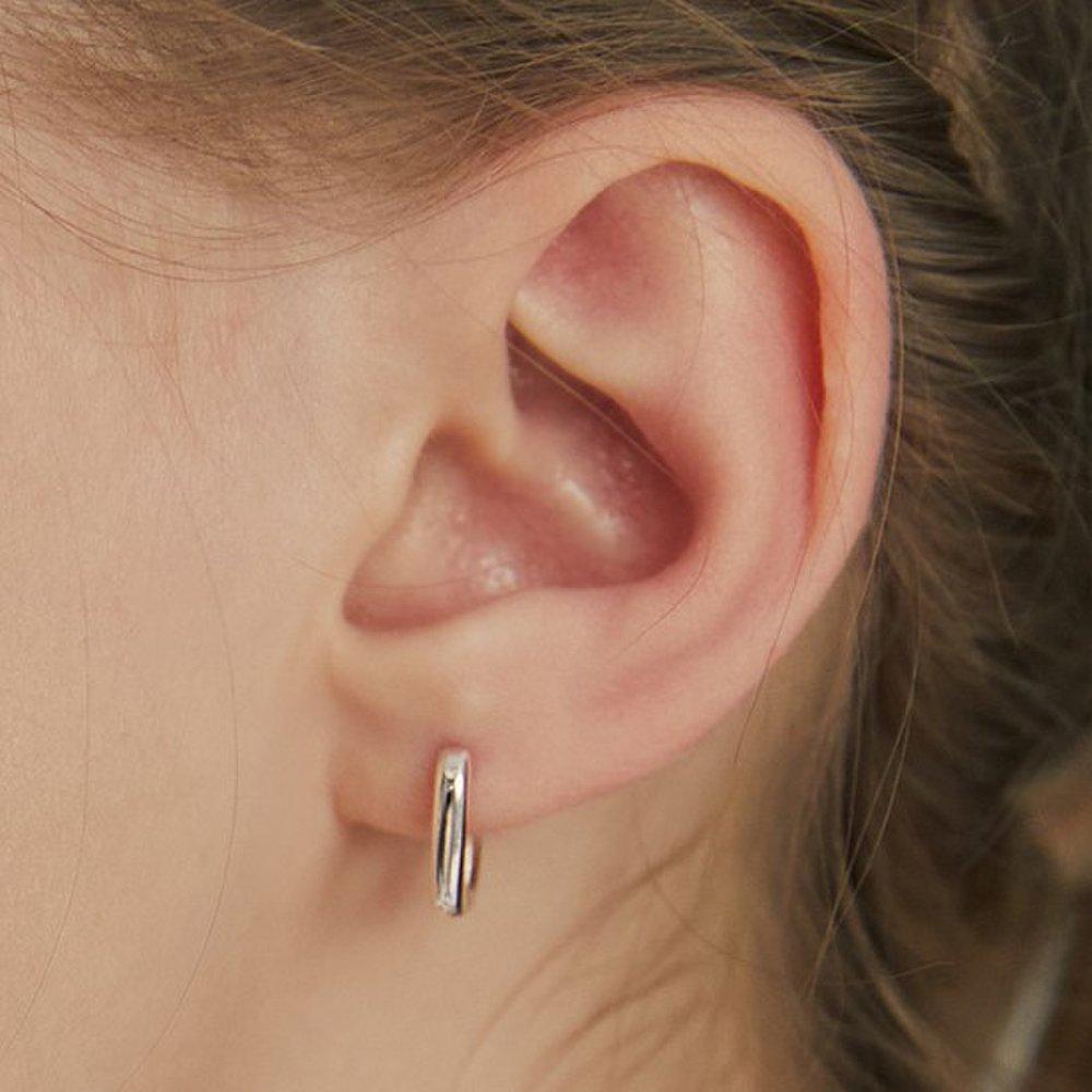 [Hei]Square One-Touch Earring