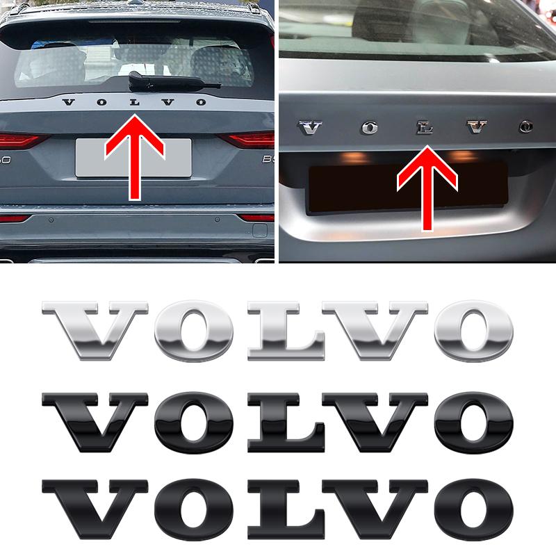 Nsyjx8 Автомобильная 3D-наклейка с буквами из АБС-пластика Логотип VOLVO на багажник Для Volvo XC60 XC90 S60 S80 S60L V40 V60 T5 T6 AWD Аксессуары для стайлинга автомобиля