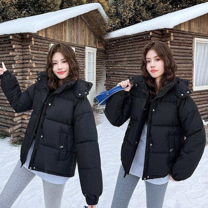 Simple Bread Clothes Down Cotton-padded Clothes Women's New Winter Coats Thickened Student Coats