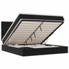 Maison Exclusive - Cadre de lit ottoman avec matelas noir 180x200cm velours