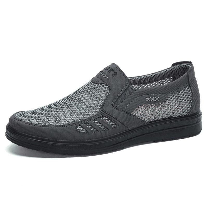 2024 Men'S Casual Shoes, Men Summer Style Mesh Flats for Men Loafer Creepers Casual High-End Shoes Very Comfortable Dad Shoes