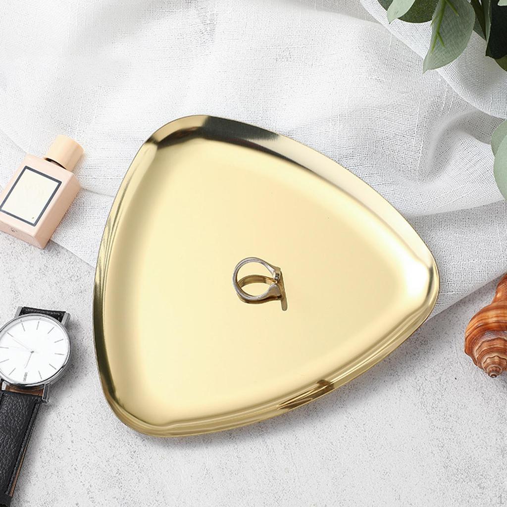 Поднос для ювелирных изделий, поднос для хранения косметики, простой органайзер для макияжа из нержавеющей стали