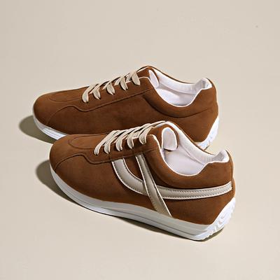 Модные женские повседневные кроссовки для ходьбы, новинка 2025 года, кроссовки на плоской подошве со шнуровкой, высокого качества, модные дикие мокасины на плоской подошве, женская спортивная обувь