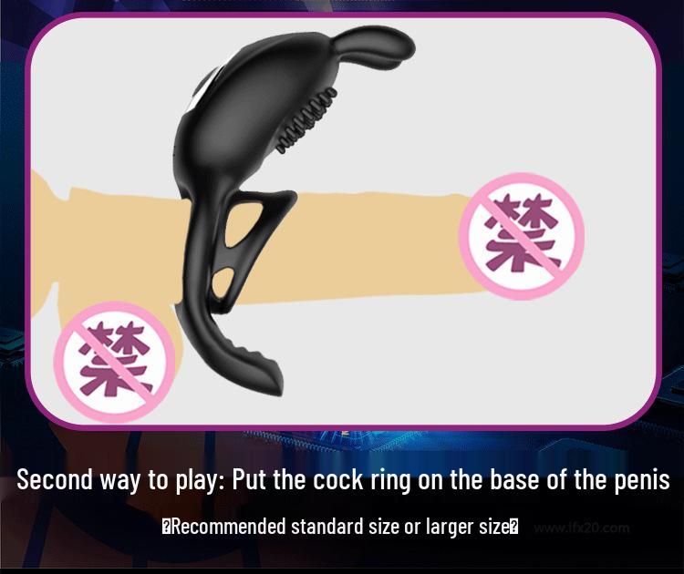 Вибрирующий фаллоимитатор и набор колец на пенис для пар