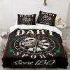 Throw darts Printed Bedding Set 3pcs, High Quality Bedding Set Including 1pc Duvet Cover And 2pcs Pillowcases for Bedroom, Dormitory Gift