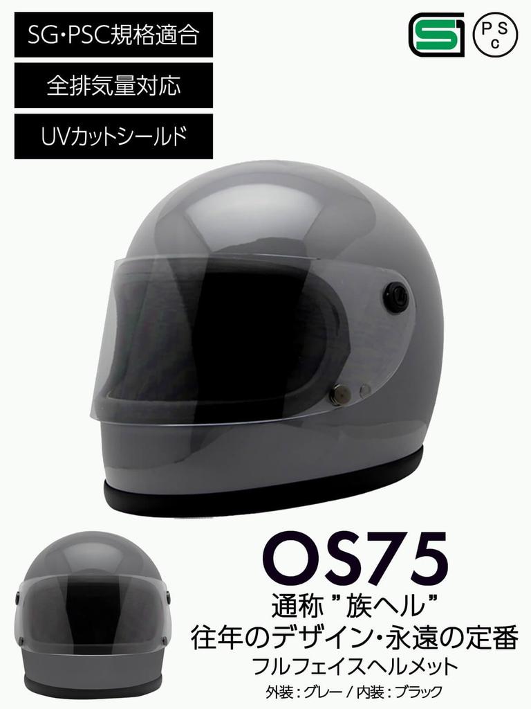 Мотошлем ISHINO SHOKAI OS-75, Размеры 57-60 см (белый)