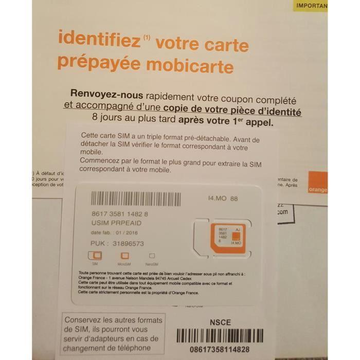 Carte Sim ORANGE