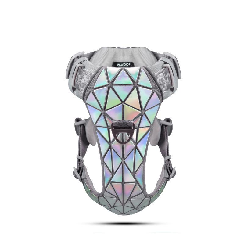 Дизайнерская нагрудная шлейка для собак с блестками, светящаяся большая шлейка для собак, роскошный ошейник для собак, взрывозащищенная шлейка с пуншем, аксессуары для собак