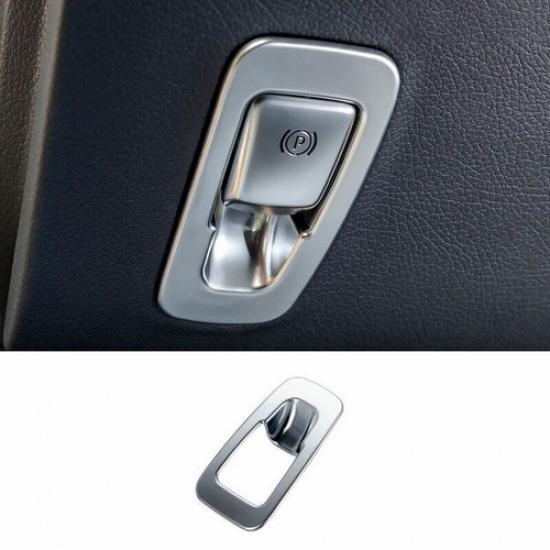 ABS Silver Brake Handle Handbrake Cover Trim Fit For Benz C-Class W205 2015-