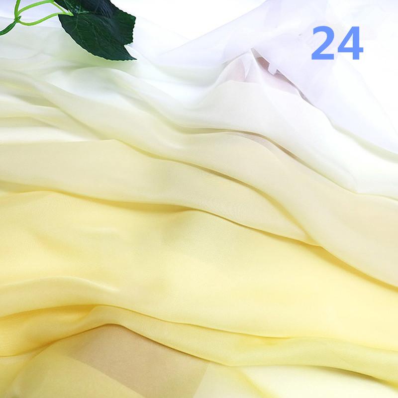 2M Ткань шифон градиентного цвета радуги в древнем стиле 30D органза тюль для DIY ханьфу свадебного платья сценического декора