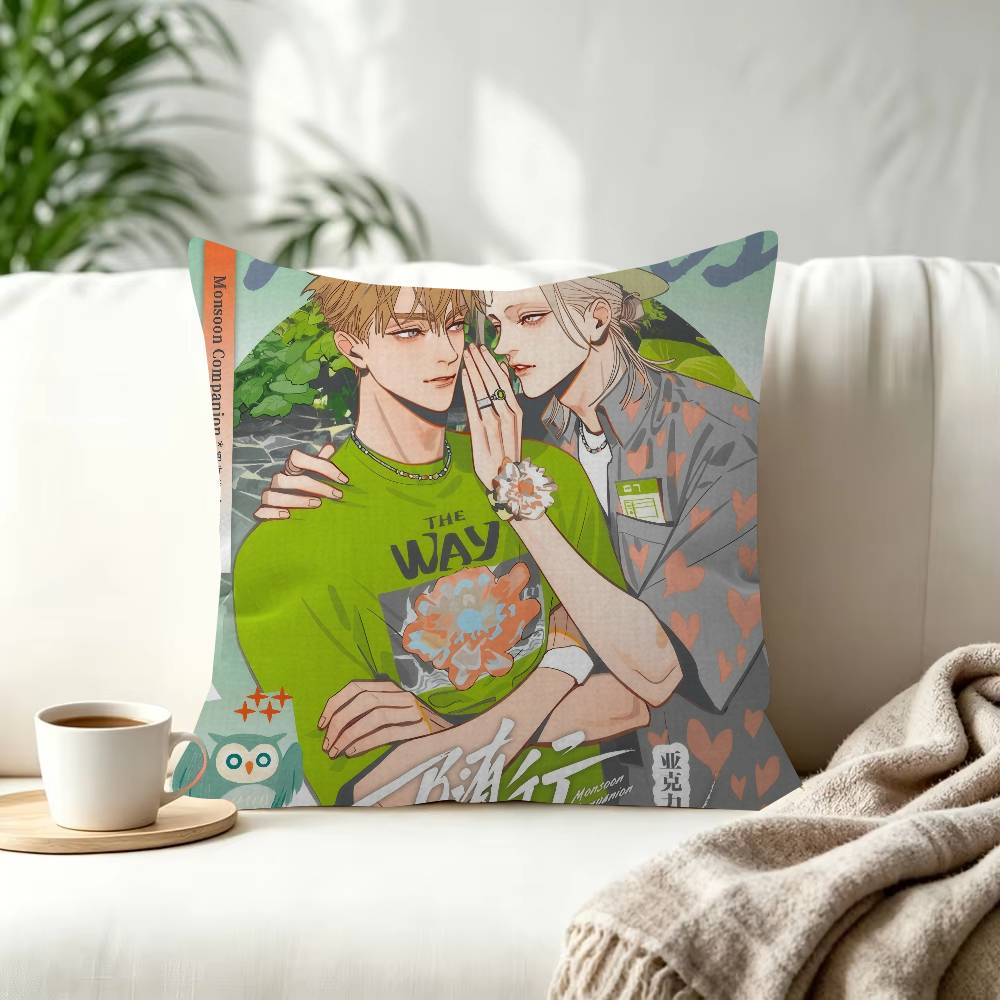 Days BL Anime Cushion Cover Pillowcase Upholstery Sofa Throw Pillow Home Decor Pillowcas