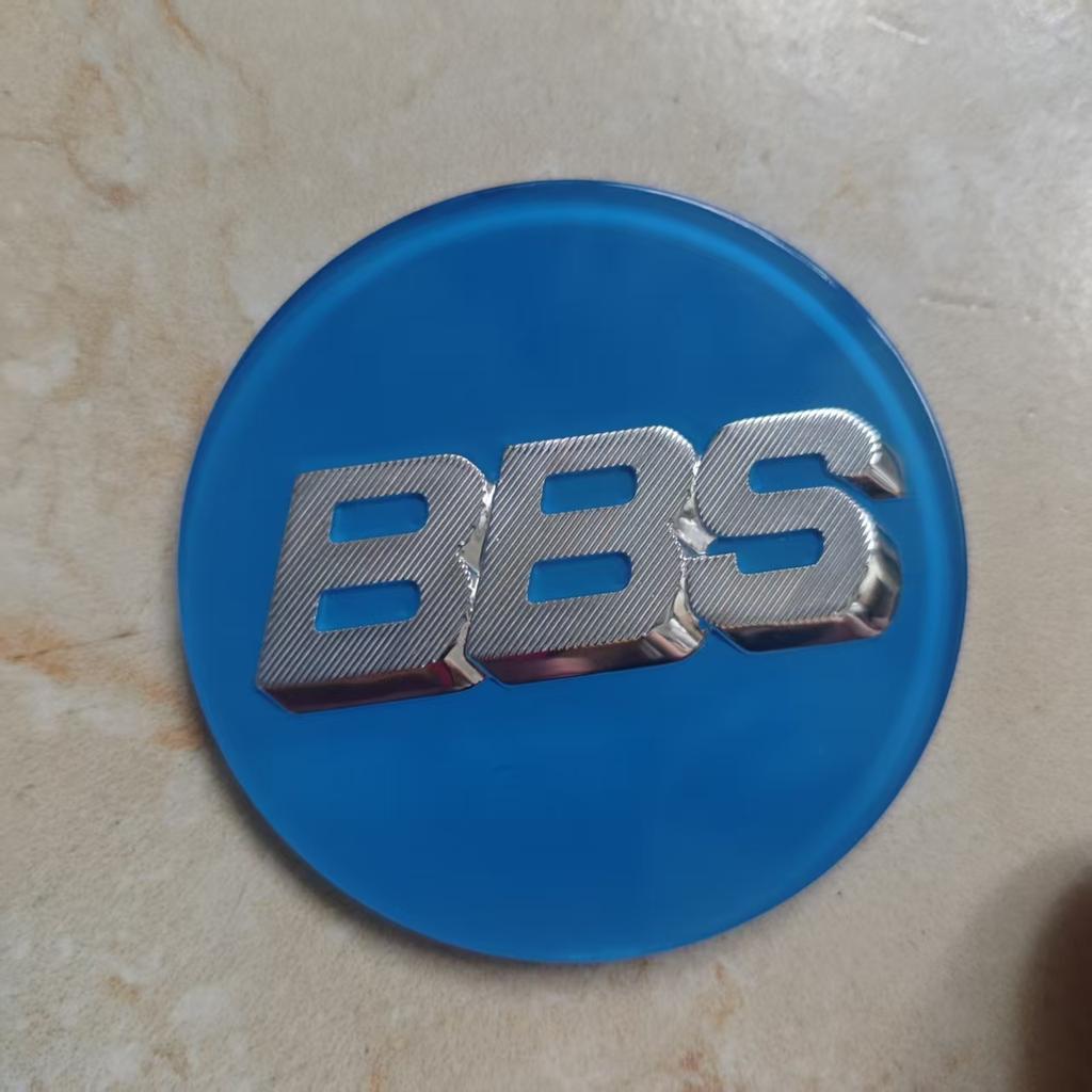 BMN1 4pcs/set 69mm Acrylic PMMA Planar Surface Stickers Car Wheel Hub Center Hub Cap for BBS 0924030 Cap Sticker Accessories
