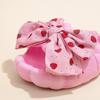 2024 Детские уличные тапочки для девочек, летняя новая мода, сладкие бабочки, клубника, мягкая подошва, нескользящая, повседневная пляжная обувь