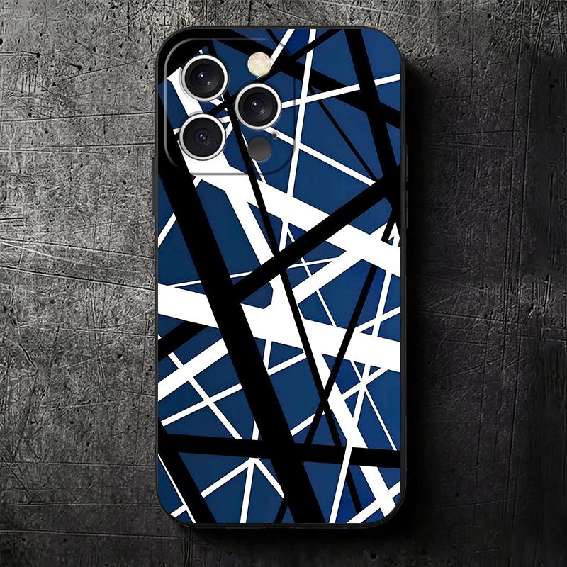 Мягкий чехол для телефона с графикой Эдди Ван Халена для iPhone 16 16E 17 Air 15 Pro Max 14 Plus 13 Mini 11 12 7 Черная задняя крышка