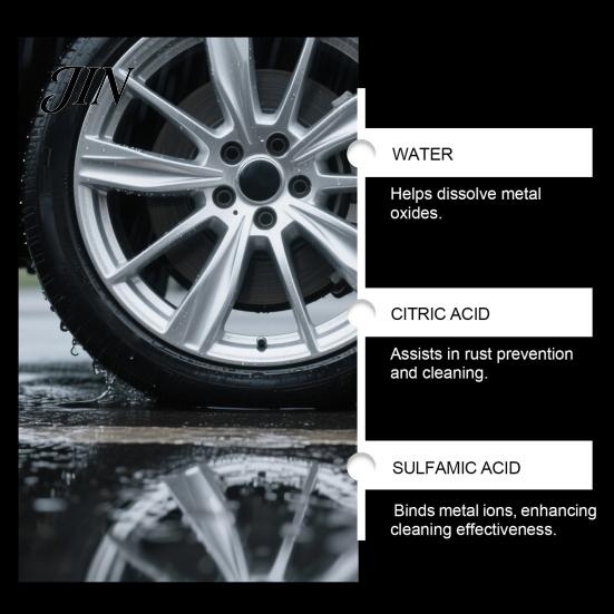 Industrial Dust Cleaner Car Wheel Rust Remover Spray for Rims, 120ml Metal Iron Particle Cars with Color Reaction,PH Neutral Non-Acid, Restores Shine,