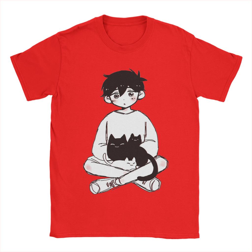Unisexs Tshirt Omori Sunny And Mewo Novelty Pure Cotton Tee Shirt Short Sleeve T Shirts Crew Neck Tops Party